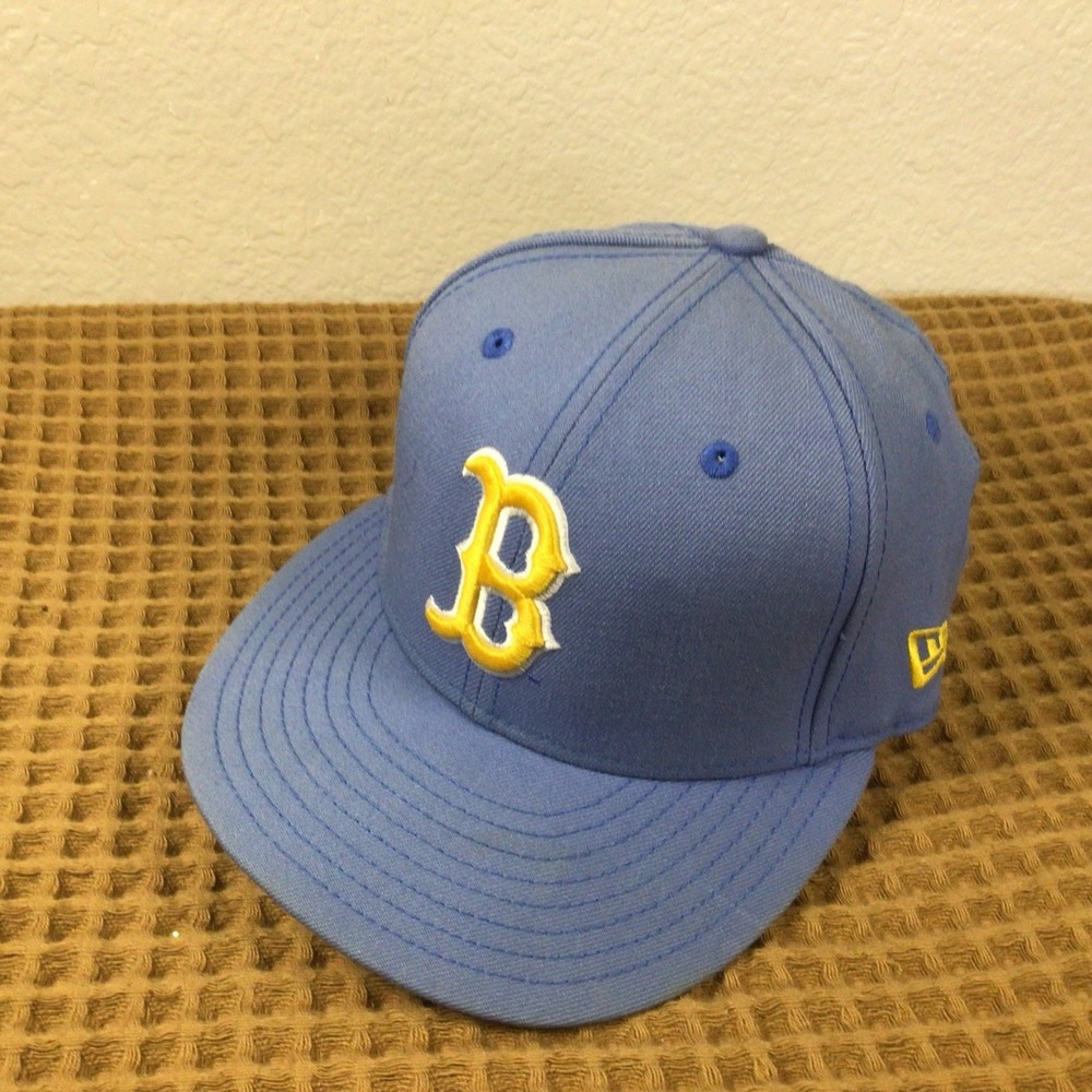 UCLA Bruins Baseball Hat Size 7 1/8 New Era 59fifty Fitted Light Blue